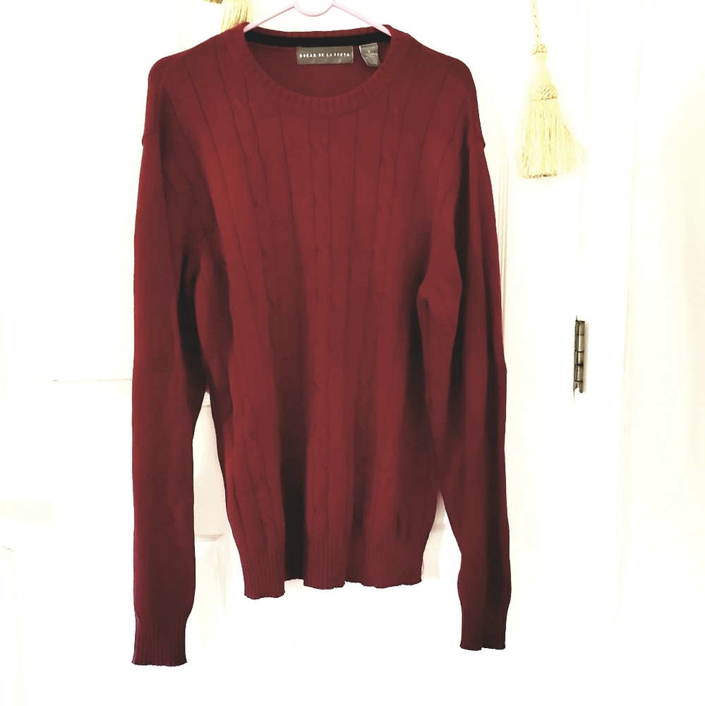 Men's Oscar De LA Renta classic Christmas sweater - Picture 2 of 8